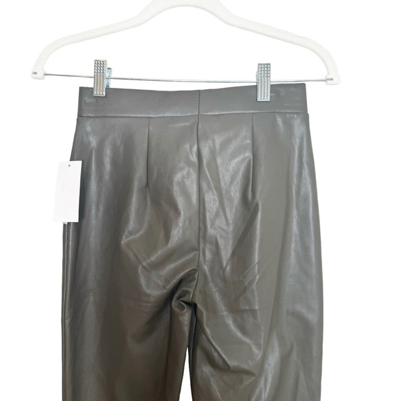 NWT SANCTUARY Women's Carnaby Kick Crop Pant Faux Leather - Picture 4 of 8